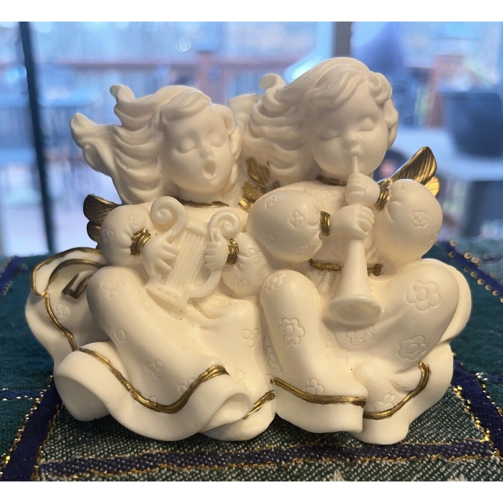 Vintage 1997 Windsong Angels by Roman Inc. #82B054 Numbered Figurine Violin